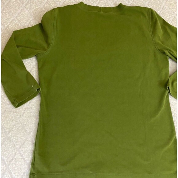 Preswick & Moore Women’s Lightweight Green Stretch Top  Size Petite Medium - Picture 11 of 14